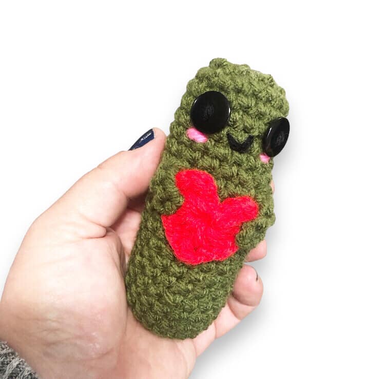 Free Emotional Support Pickle Pattern