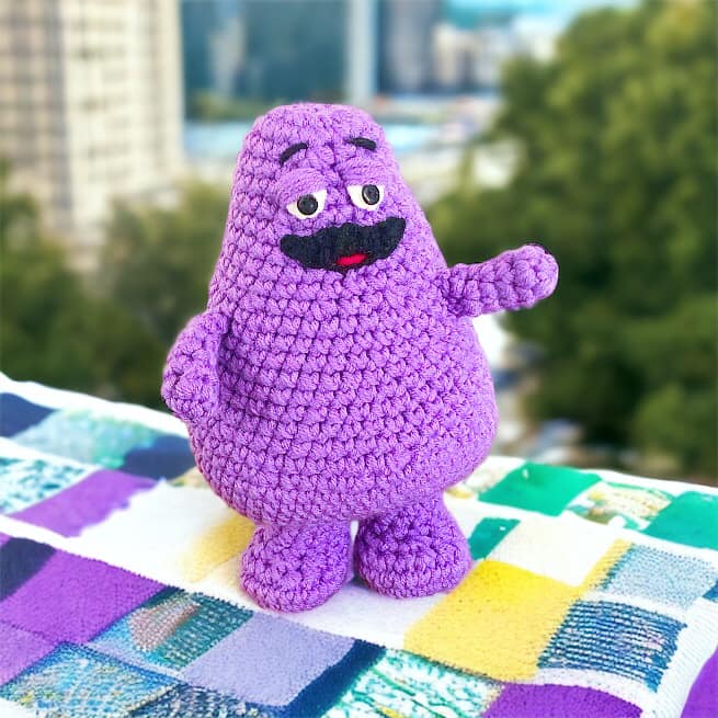 Grimace + Bonus Mets Hat Pattern