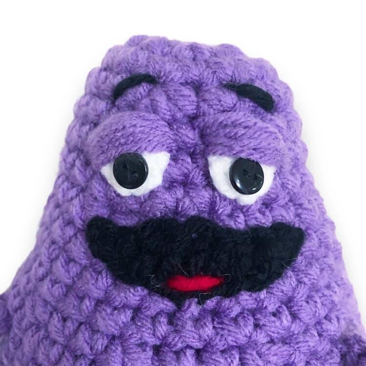 Grimace + Bonus Mets Hat Pattern