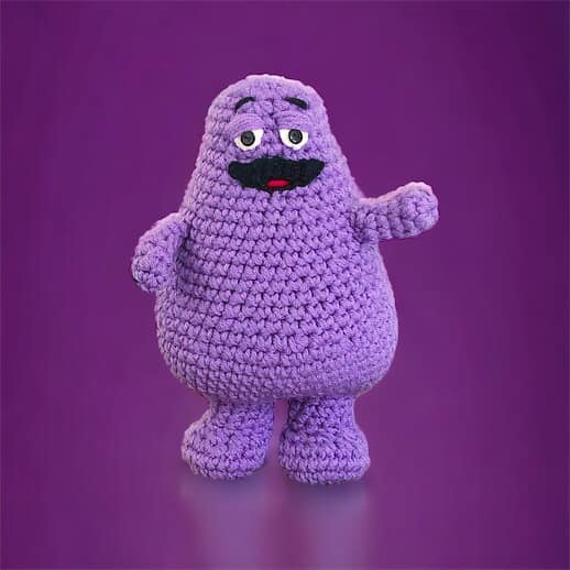 Grimace + Bonus Mets Hat Pattern