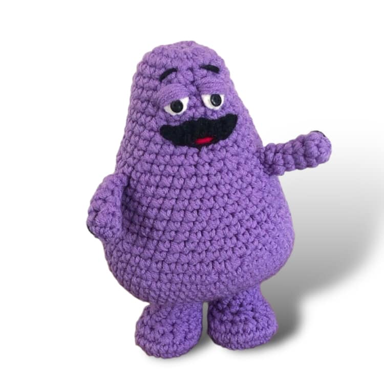 Grimace + Bonus Mets Hat Pattern