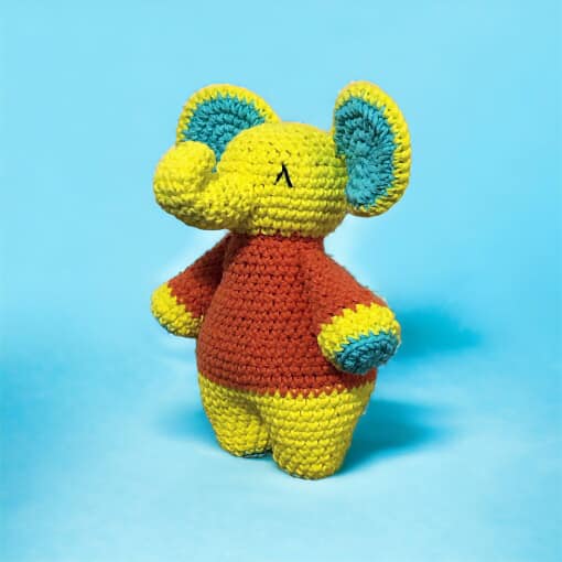 crochet toy elephant