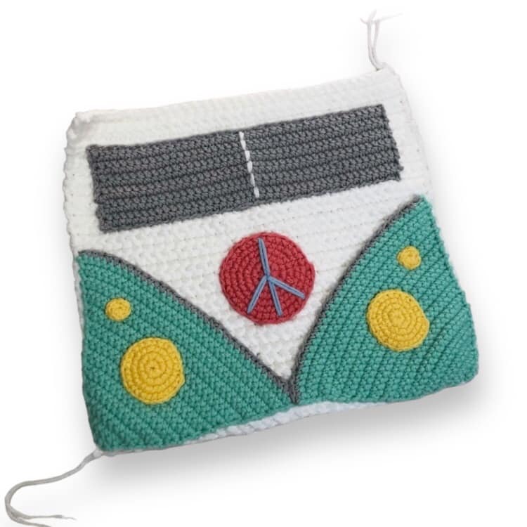 Peace Van Cushion Pattern