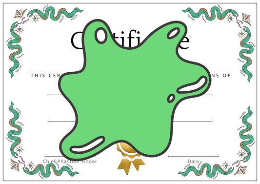 Adopt-a-Ghost Death Certificate – Branding-Free, Premium Colour Edition