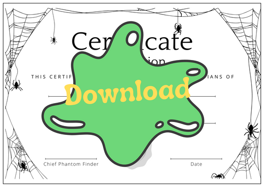 Adopt-a-Ghost Death Certificate – Free Download WITH BRANDING