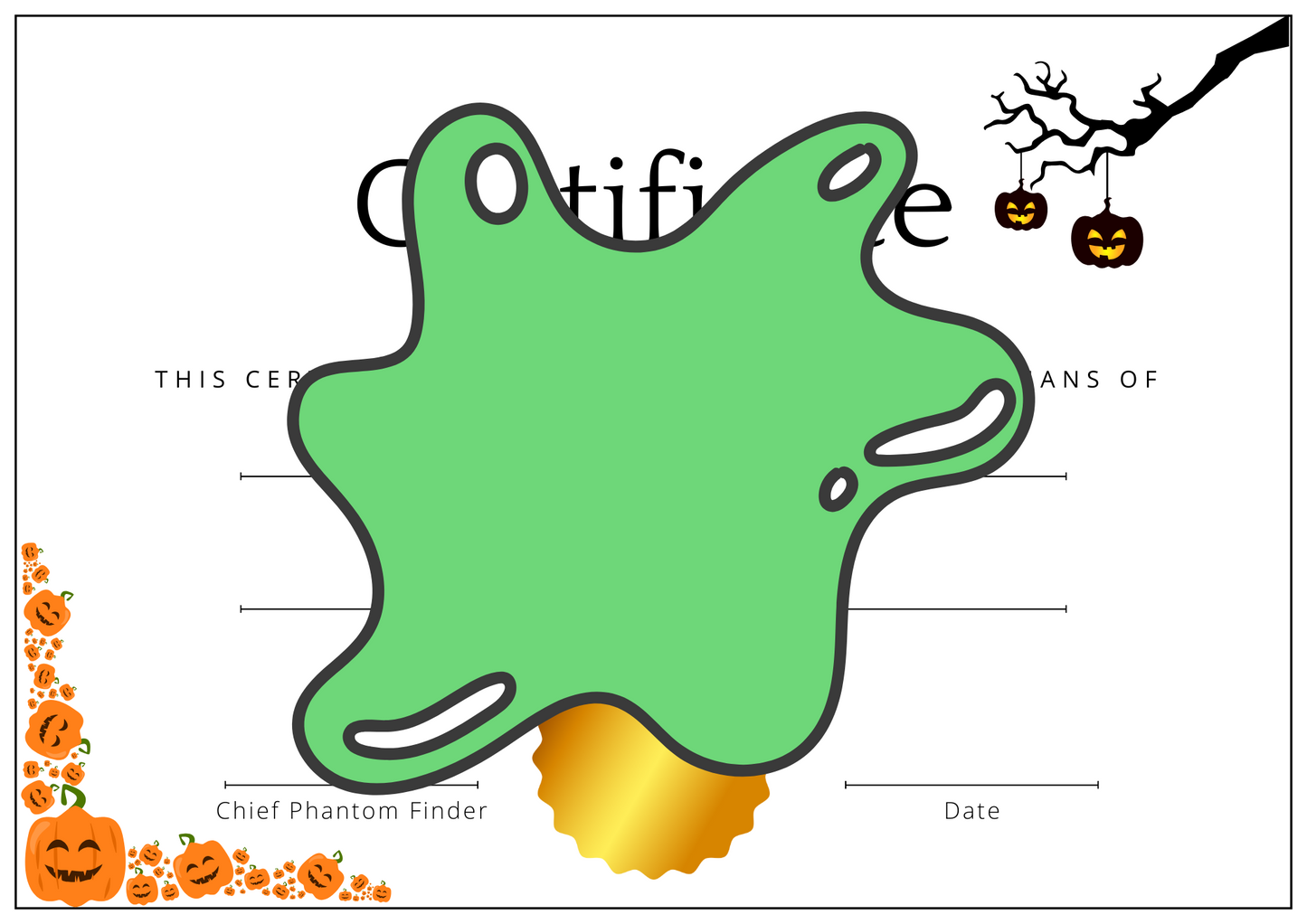Adopt-a-Ghost Death Certificate – Branding-Free, Premium Colour Edition