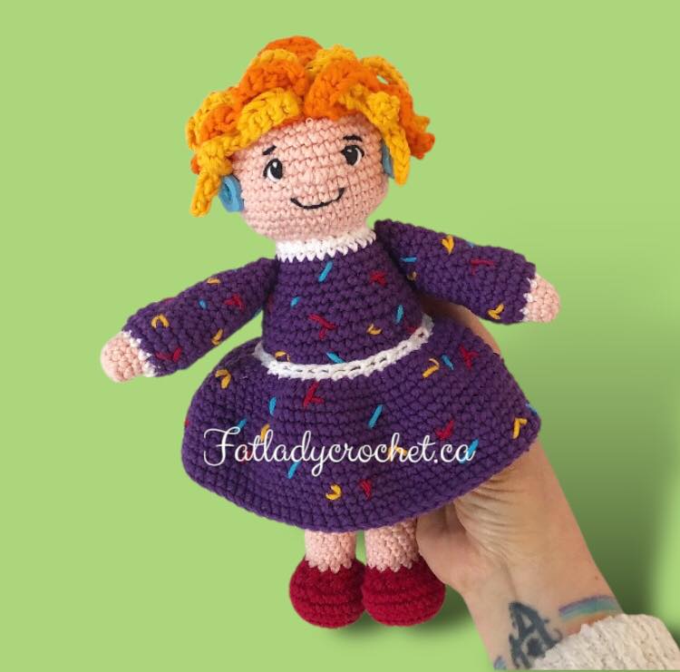 Crochet Pattern for Ms. Frizzle Doll