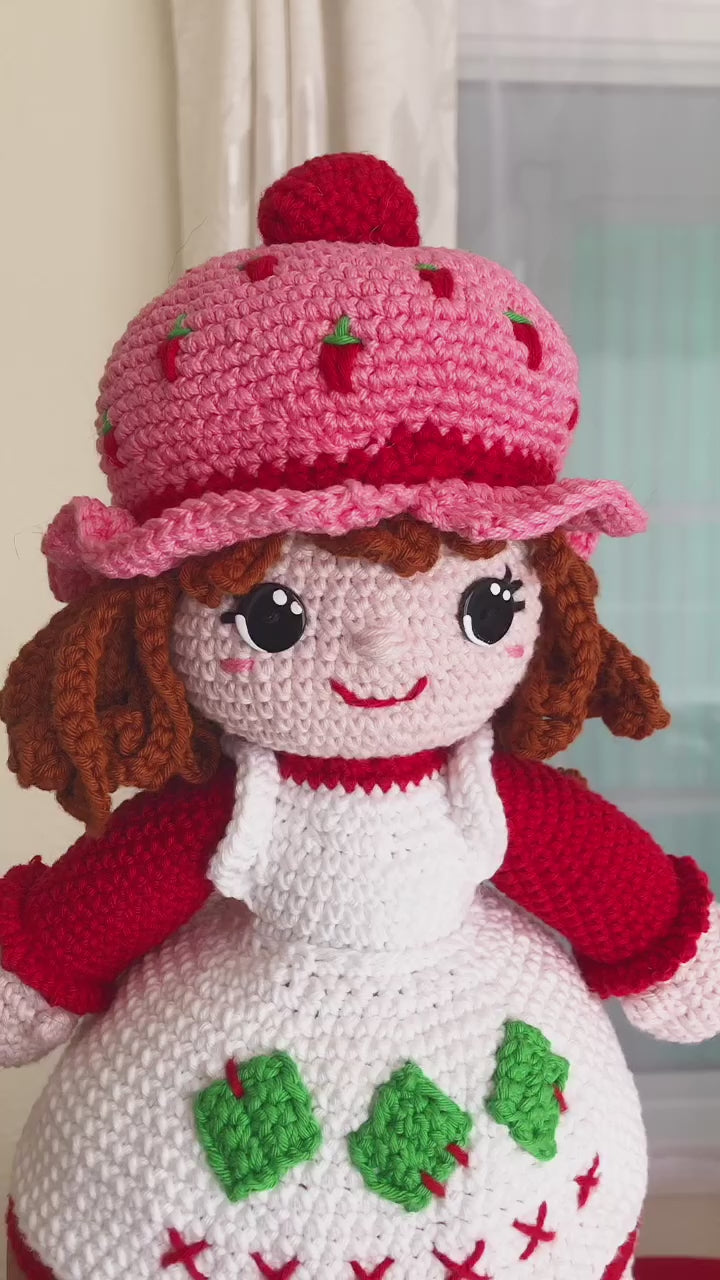 Strawberry Shortcake and Custard Crochet Pattern