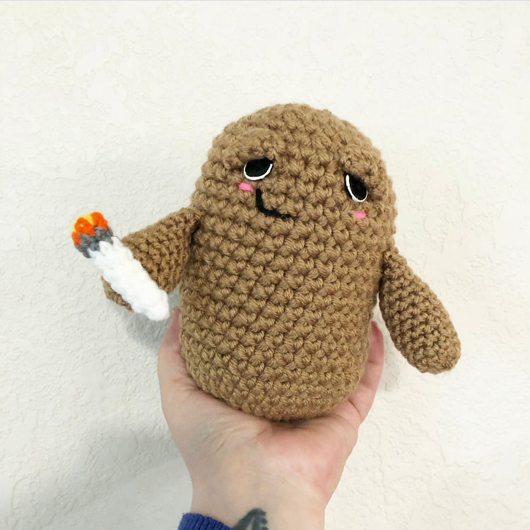 crochet baked potato plushie