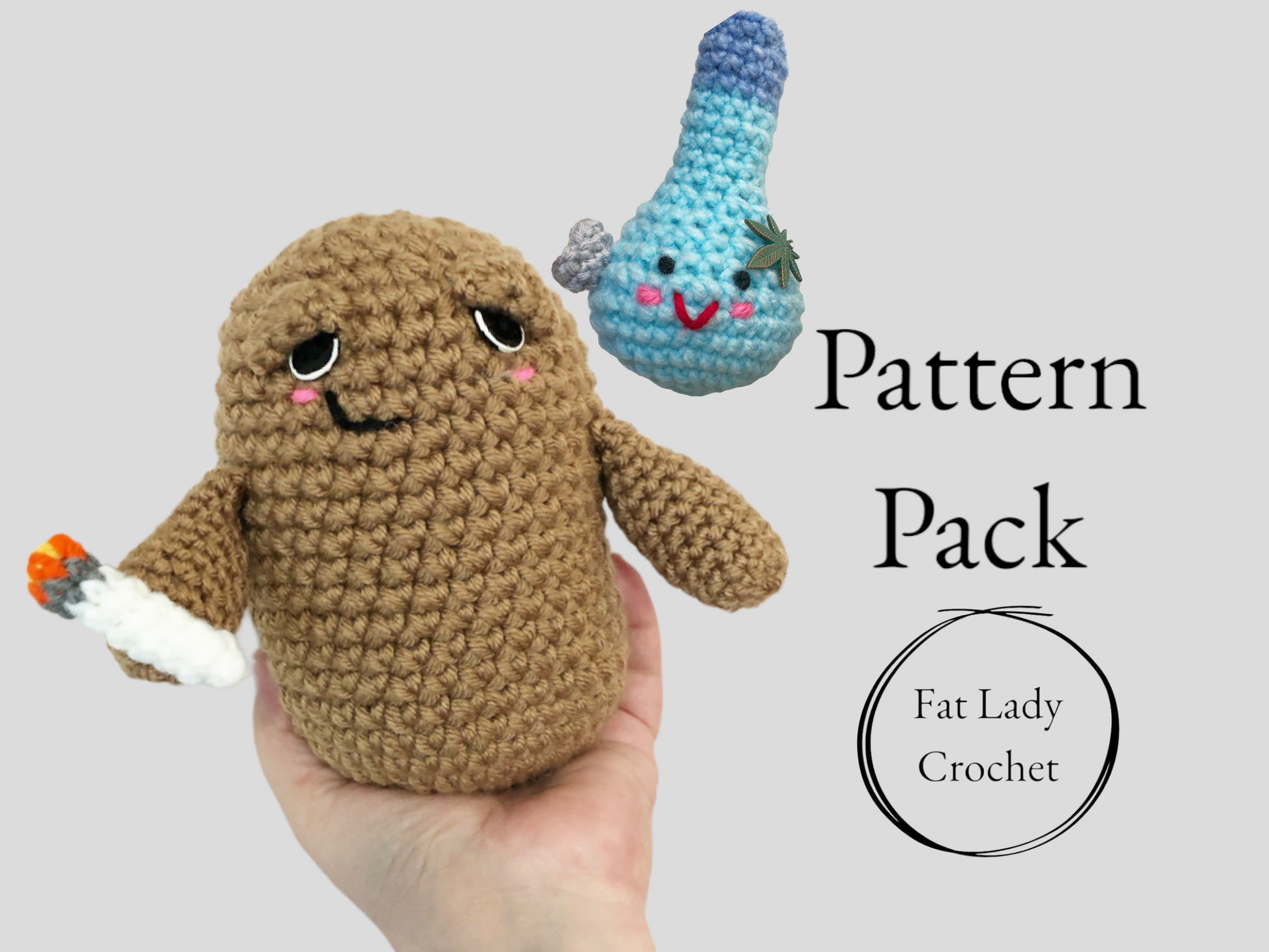 crochet pattern baked potato and pipe