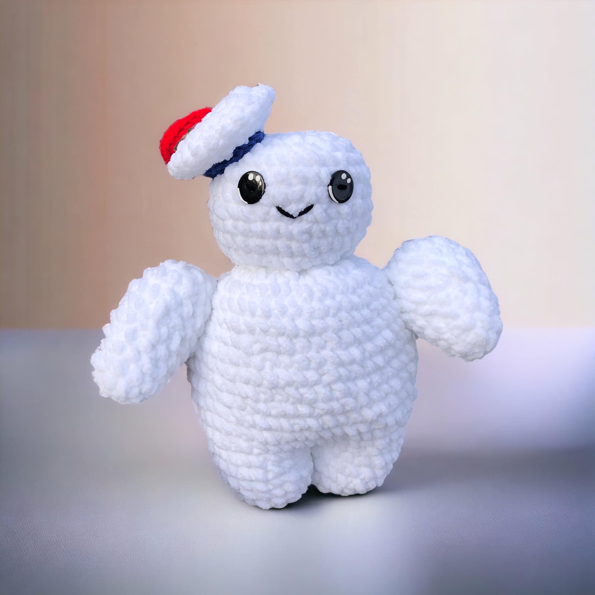 PATTERN Crochet Ghostbusters mini puft with chunky buns fatladycrochet