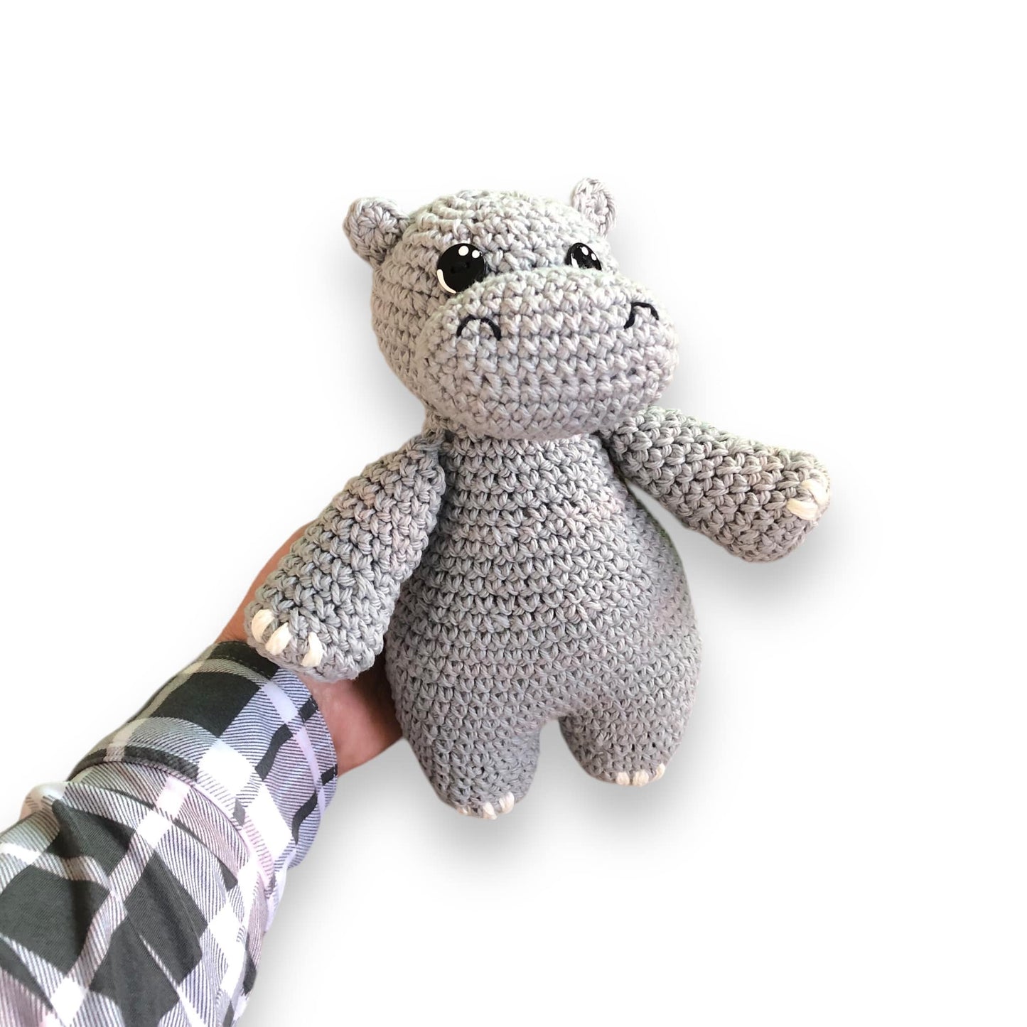 PATTERN: Crochet Hippo with Cute Bum