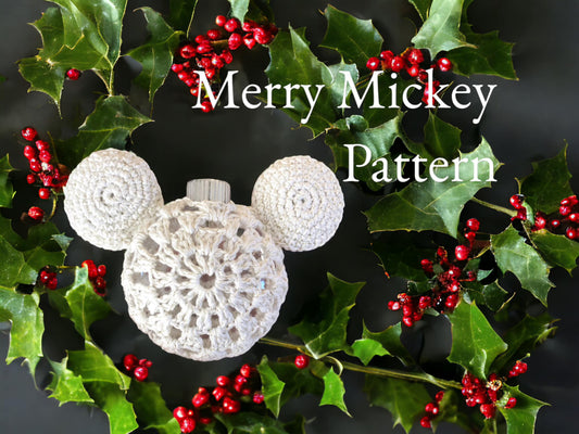 PATTERN: Crochet Merry Mickey Ornament Decoration