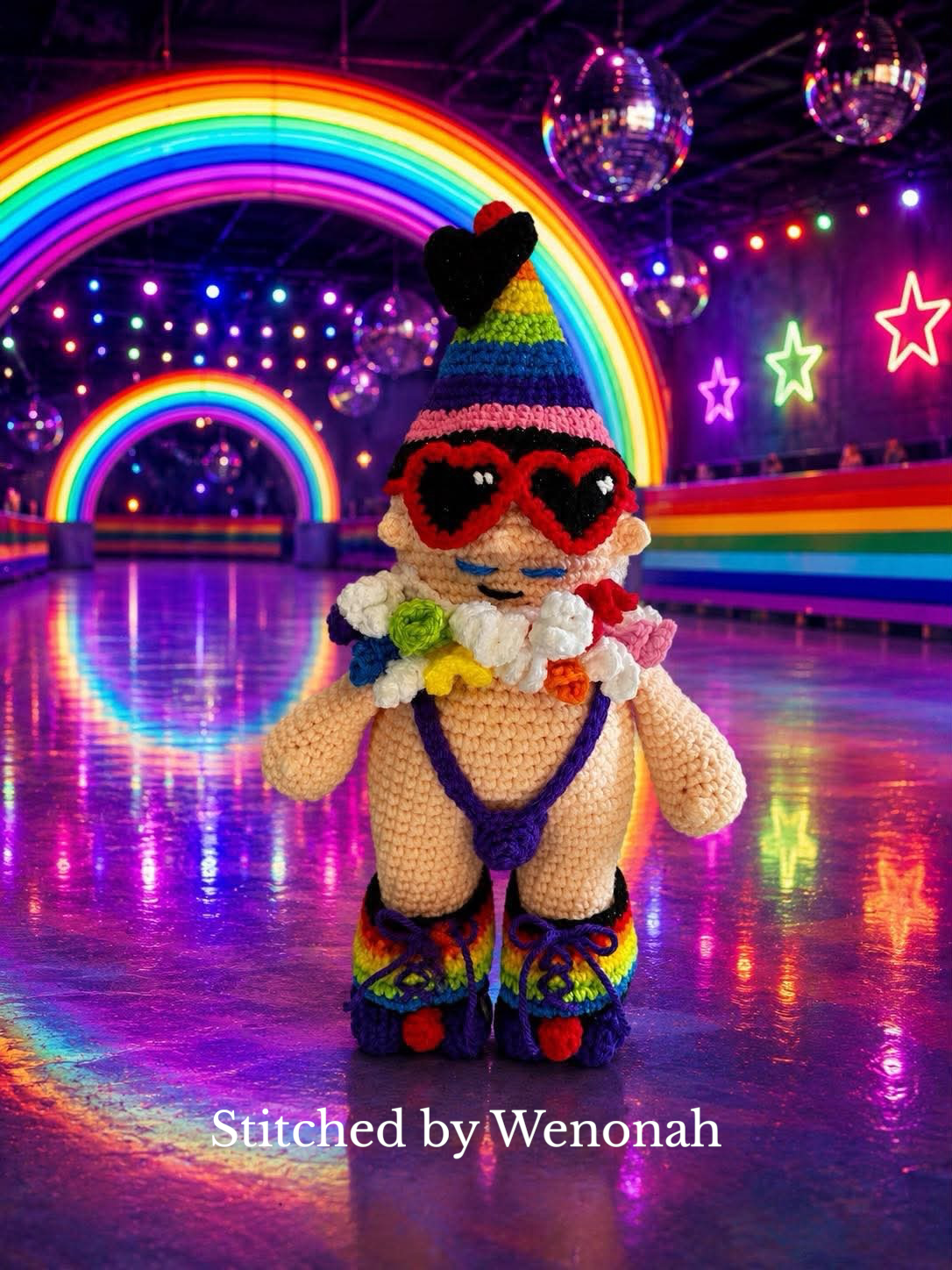 Mankini Gnome Roller Disco Suit, Pattern Pack Add-On