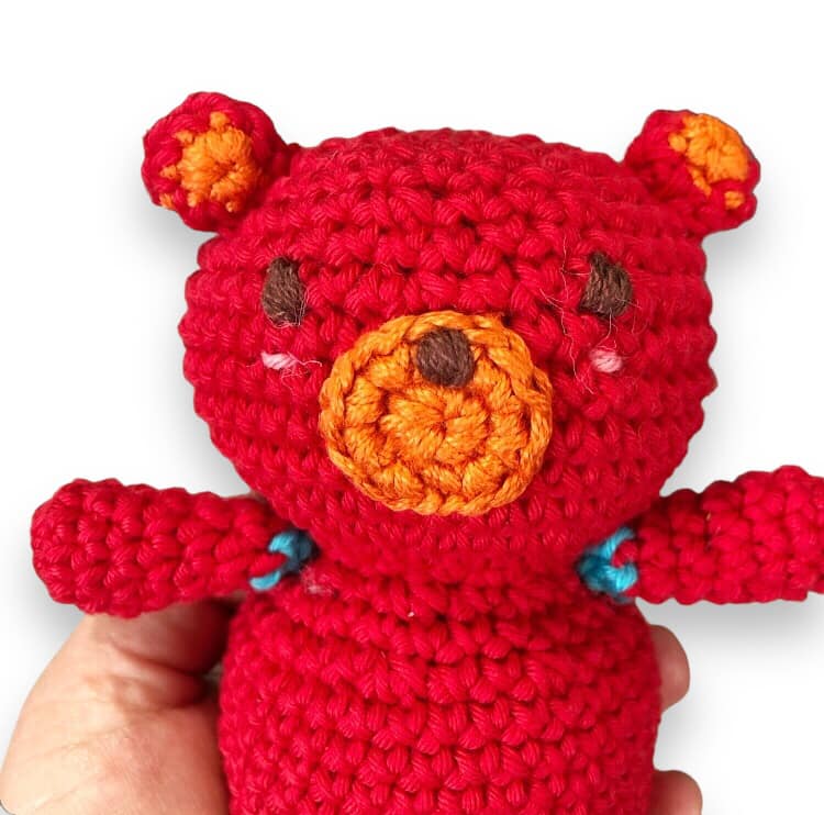 PATTERN: Crochet Red Boba Bear