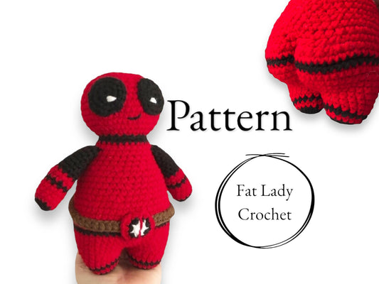 PATTERN: Crochet Deadpool with Booty PDF
