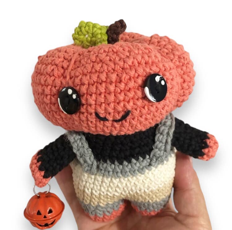 Crochet Pumpkin Kid Pattern with Adorable Bum – Fall Amigurumi PDF