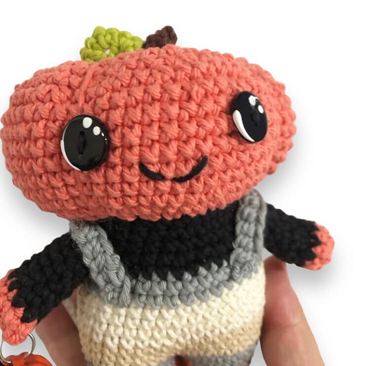 Crochet Pumpkin Kid Pattern with Adorable Bum – Fall Amigurumi PDF