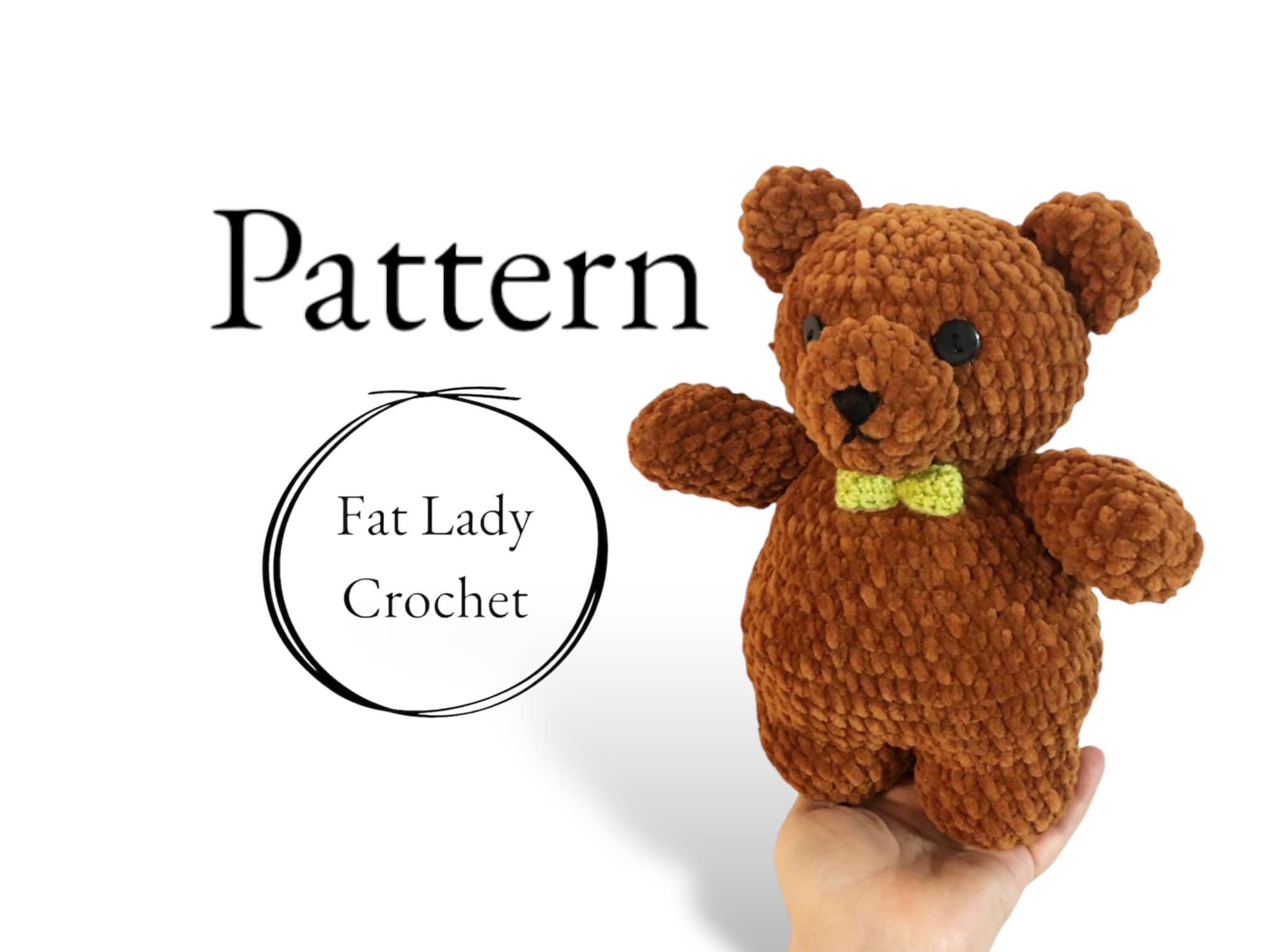 Teddy Bear Pattern fatladycrochet