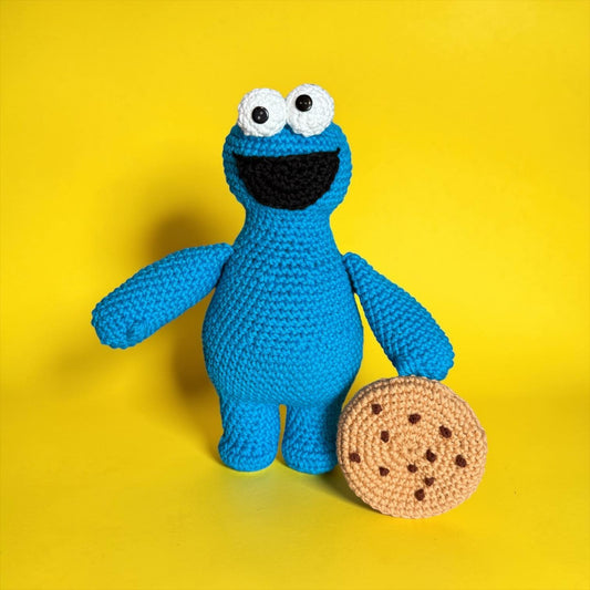 Cookie-Loving Blue Monster
