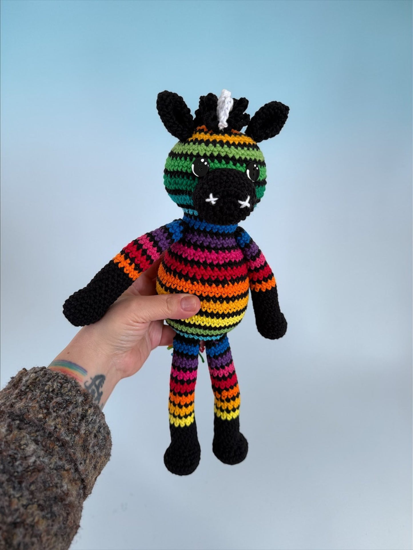 Skittlez the Rainbow Zebra