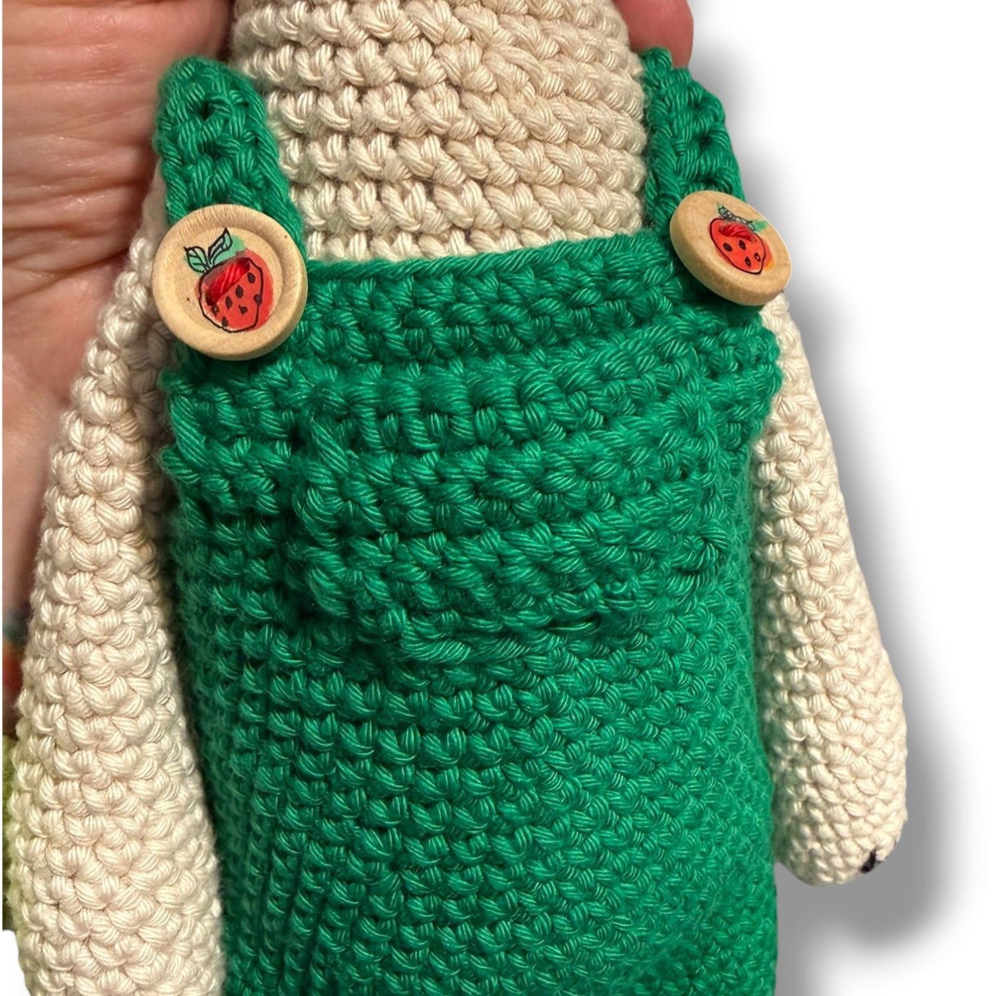Long Dog Spring Gardening Suit and Stan the Worm Crochet Pattern Add-On