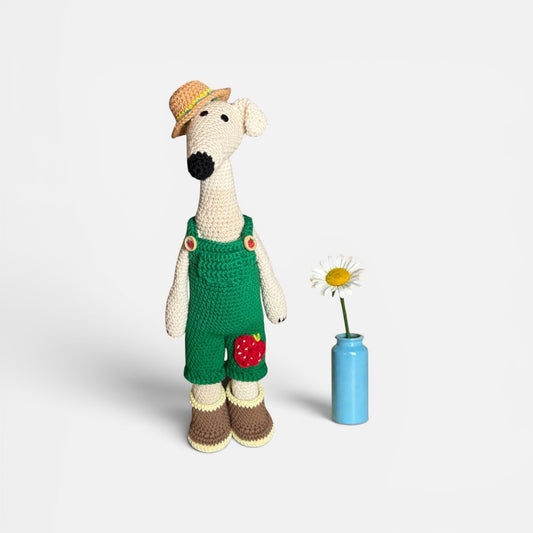 Long Dog Spring Gardening Suit and Accessories Crochet Pattern Add-On
