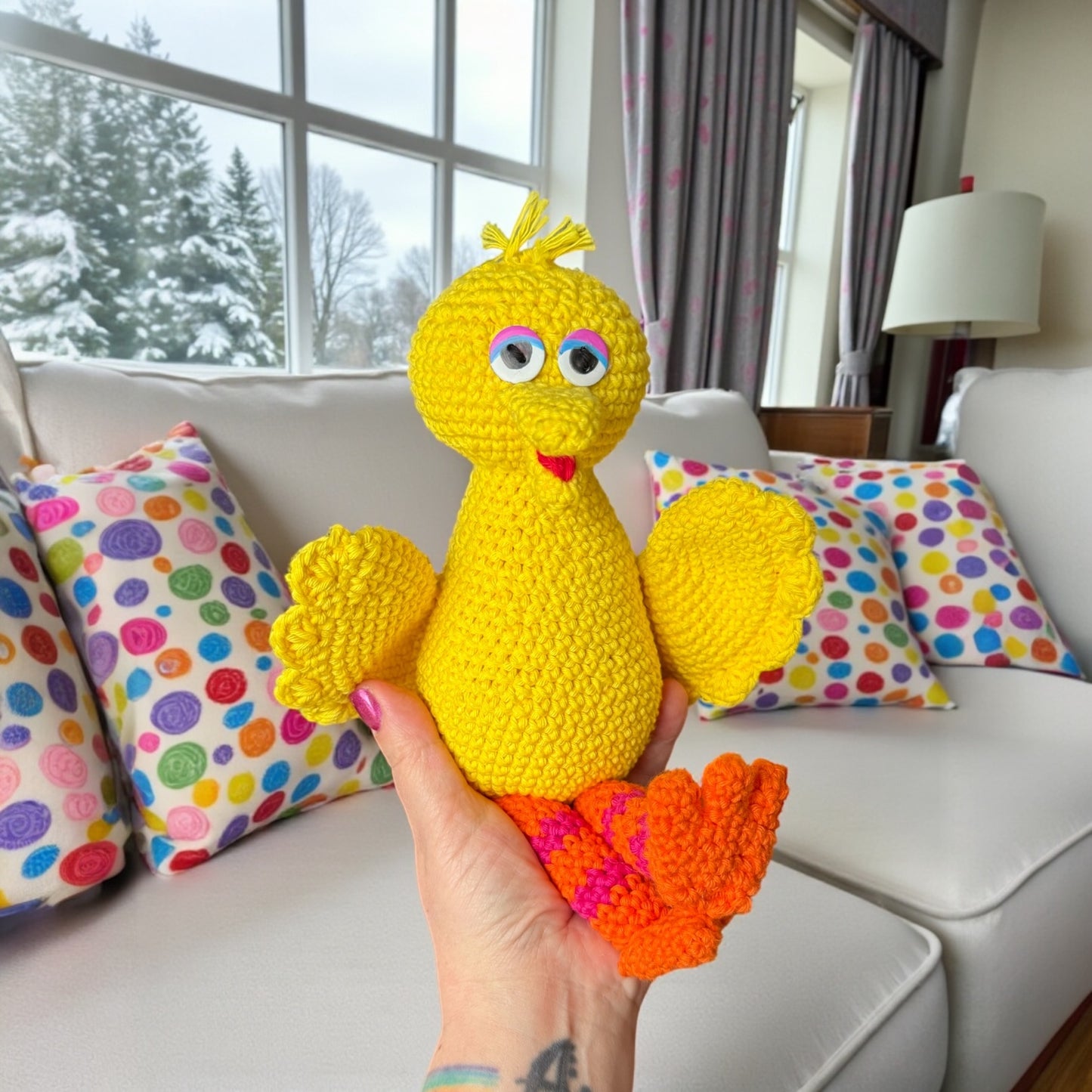 Big Bird Crochet Pattern (Advanced)