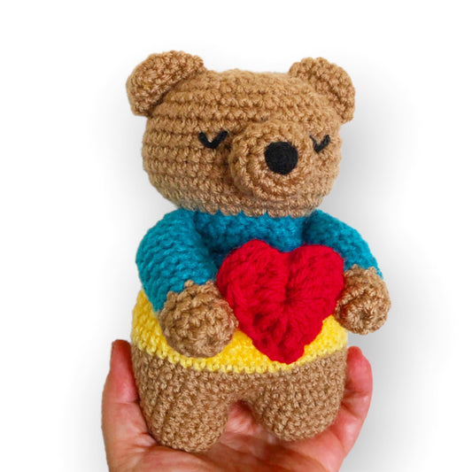 Ukraine Bear Fundraiser Crochet Pattern