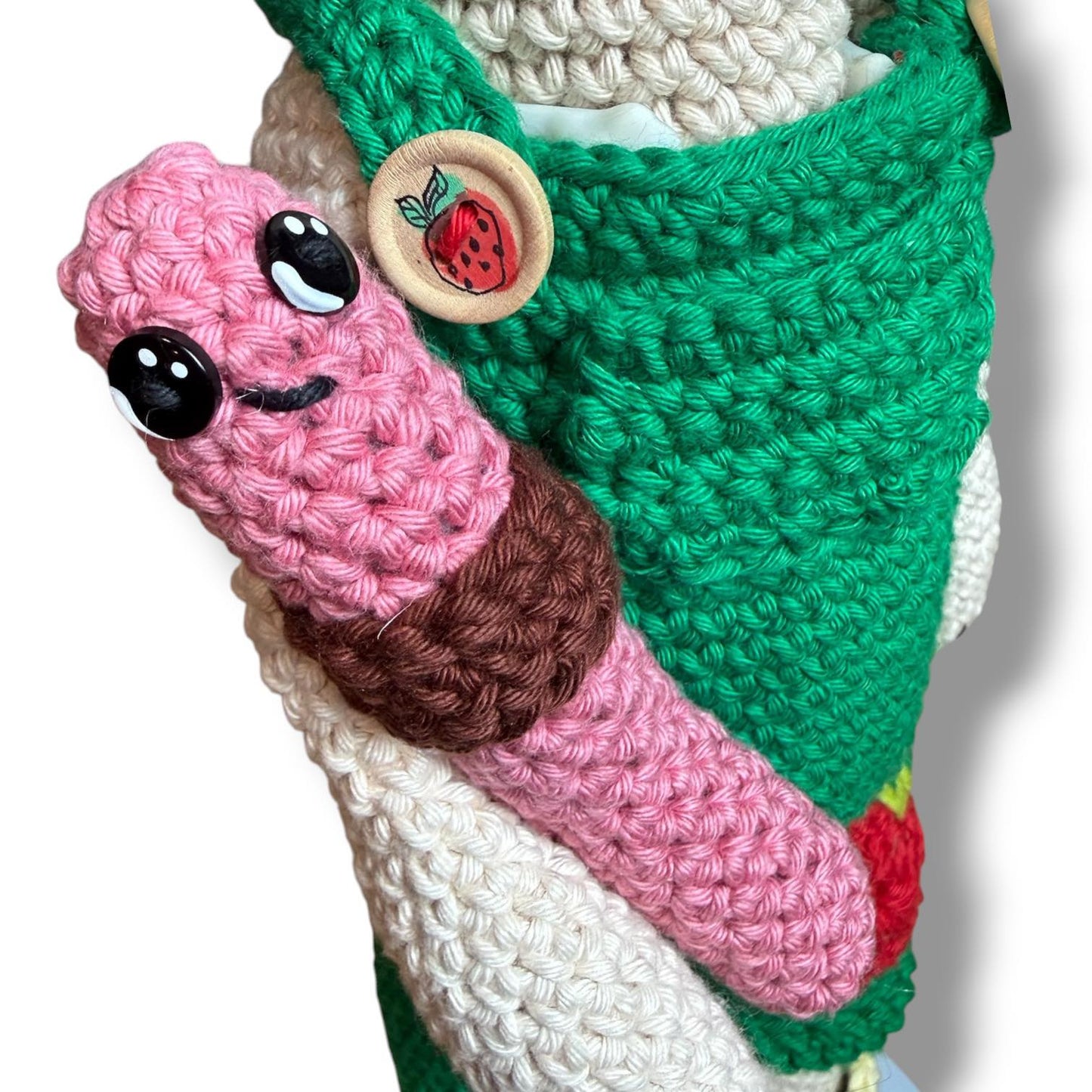 Long Dog Spring Gardening Suit and Stan the Worm Crochet Pattern Add-On
