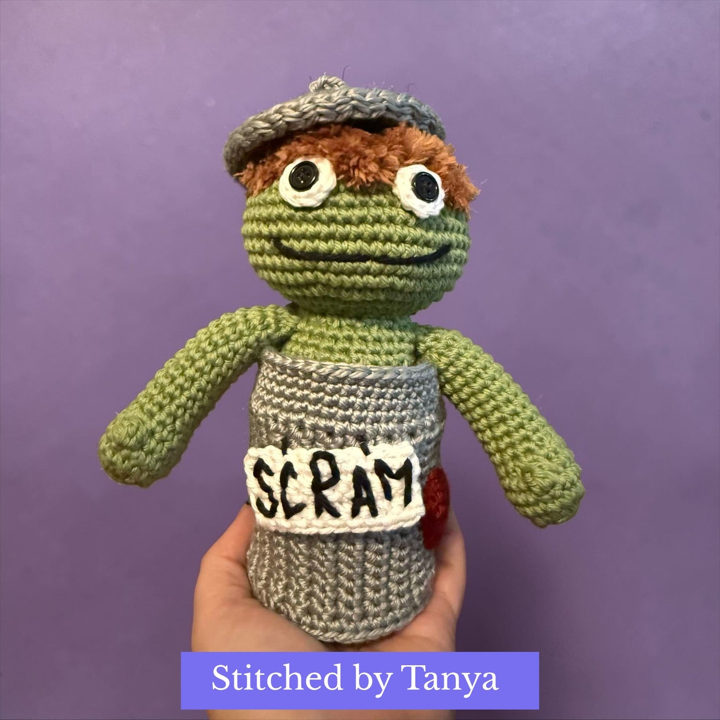 Grumpy Trash Can Monster