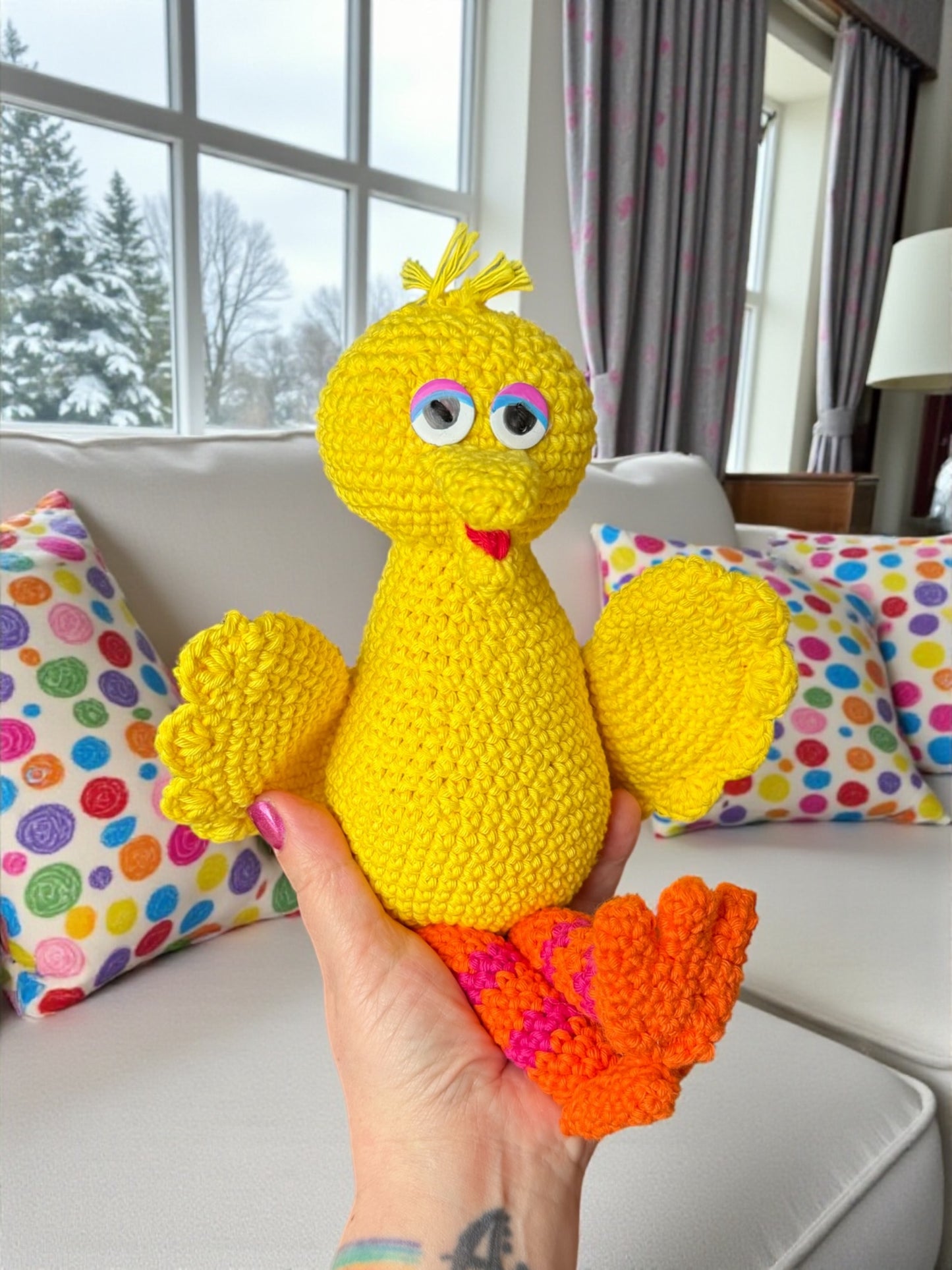 Big Bird Crochet Pattern (Advanced)