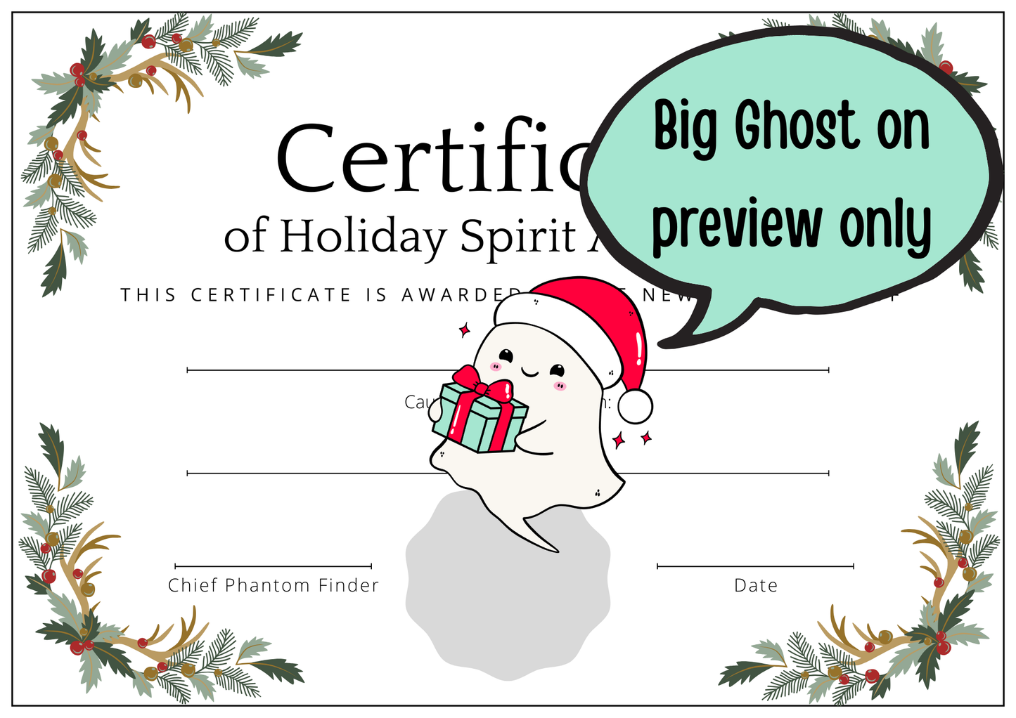 Adopt-a-Ghost Pattern + Premium Adoption Certificates