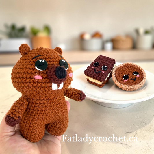 O' Canada! Crochet Pattern Pack (Bubble Butt Beaver, Nanaimo Bar, and Butter Tart)