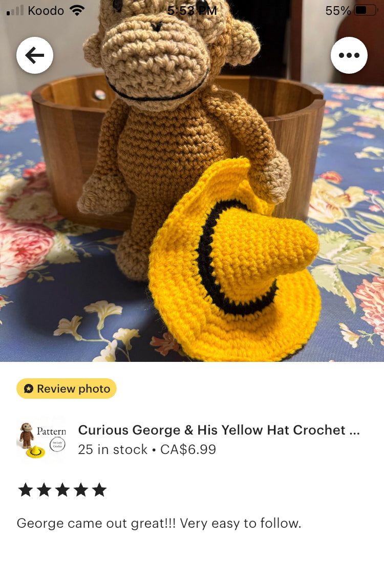 Curious George Pattern