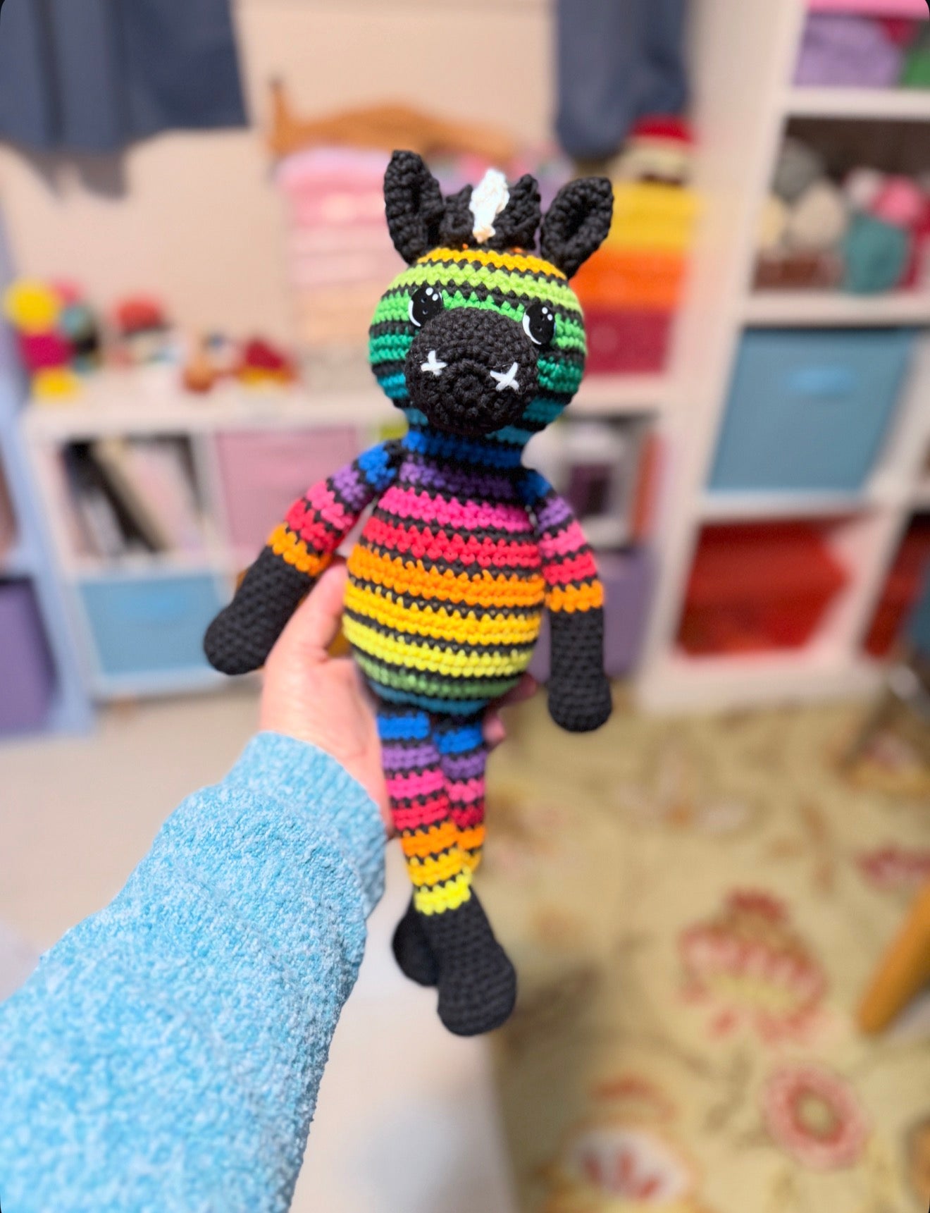 Skittlez the Rainbow Zebra