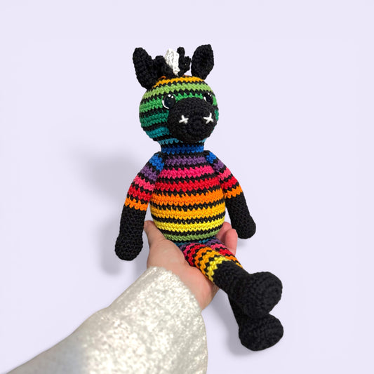 Skittlez the Rainbow Zebra