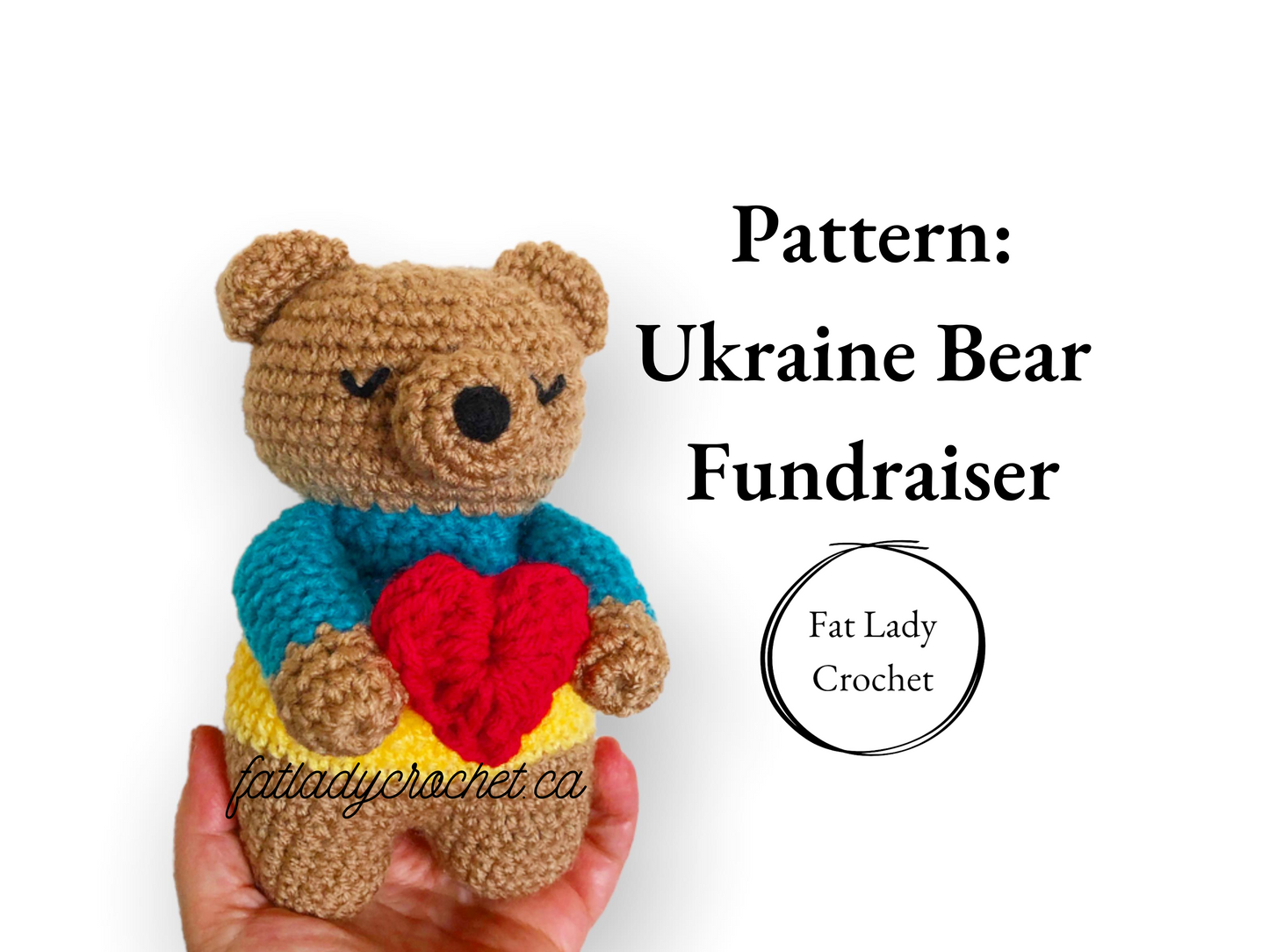 Ukraine Bear Fundraiser Crochet Pattern