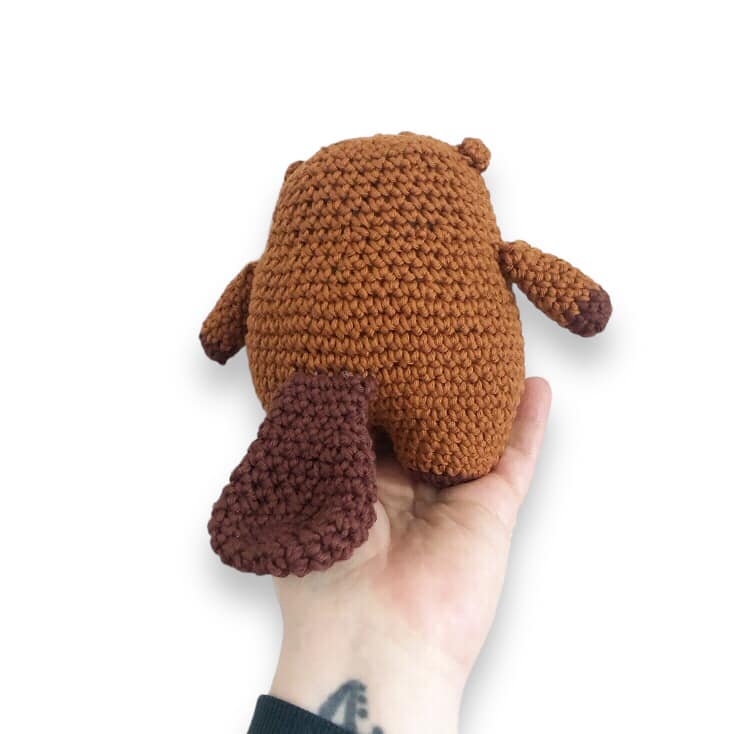 crochet beaver tail